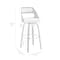Armen Living Julius 30" Gray Faux Leather and Walnut Wood Bar Stool LCJUBAWAGR30 - alternate 8